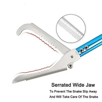 V-CHEETONG 60inch Snake Handling Tong with Comfortable Grip