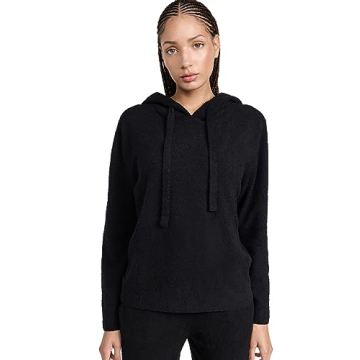 Eberjey Boucle Hoodie for Women - Cozy Luxury in Black