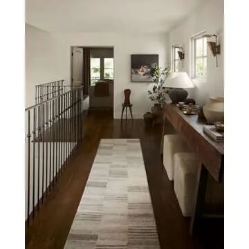 Loloi Amber Lewis Rocky Collection Ivory/Dove Area Rug