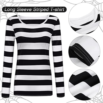 URATOT Women's Robber Costume Set Halloween Party Accessories