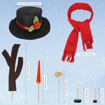 Colovis Snowman Decorating Kit for Winter Fun