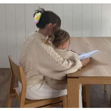 4 Yellow Pencil Hair Clips Set for Teachers and Students