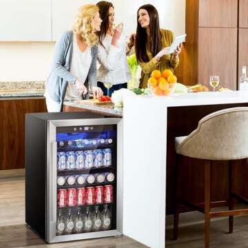 Antarctic Star Beverage Cooler - 145 Can Mini Fridge