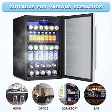 Antarctic Star Beverage Cooler - 145 Can Mini Fridge