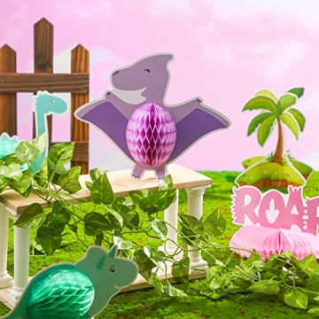 Dinosaur Party Honeycomb Centerpieces - 12 Pcs Set