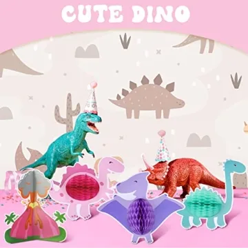 Dinosaur Party Honeycomb Centerpieces - 12 Pcs Set
