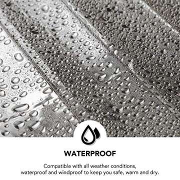 RISEN 8 Pack Emergency Foil Mylar Thermal Blankets - Retains 90% of Body Heat, High Reflective Space Safety Blanket - Ideal Supply for Survival, Outdoors, Camping, Hiking, Marathons or First Aid