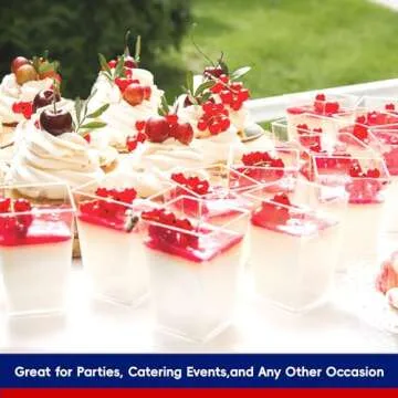 JOLLY CHEF Mini Dessert Cups for Parties - 100 Pack