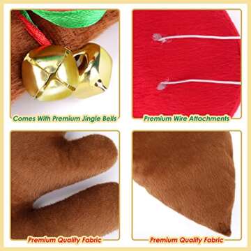 Car Reindeer Antler Kit for Holiday Festivities