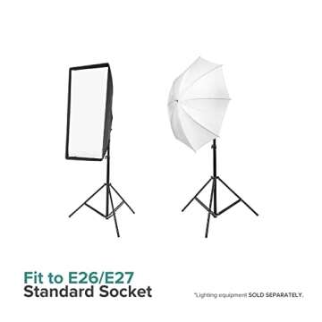 LimoStudio 85W 5500K CFL Bulbs for Photography Lighting