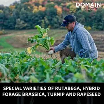 Domain Outdoor Show Stopper Food Plot Seeds for Deer, 1/2 Acre