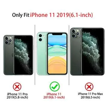 NITITOP Compatible with iPhone 11 Case Cute Mirror Bow Love Heart Pattern for Women Girls Ribbon Design Shockproof Silver Protective Phone Cover - Pink Bow