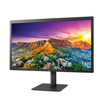 LG 24MD4KL-B 24 Inch Ultrafine UHD (3840 x 2160) IPS Monitor, P3 Wide Color Gamut 500 nits Brightness, Thunderbolt 3 (x2), USB-C Ports (x3), Height/Tilt Adjustable Stand,Black