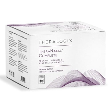 Theralogix TheraNatal Complete Prenatal Vitamin Supplement - 91-Day Supply with Essential Nutrients ...
