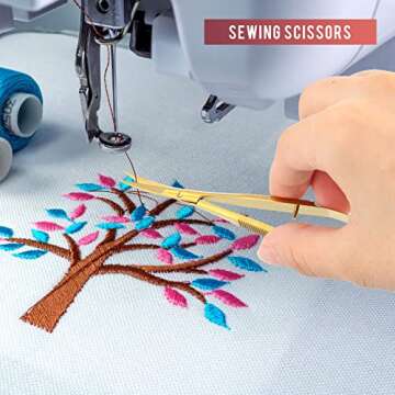 Shynai 2-Piece Eyebrow & Embroidery Scissors Set