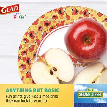 Glad for Kids Elmo Paper Plates | Fun and Functional Kids Plates