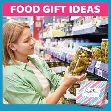 Funny Socks Gift Ideas for Women - Pickle Taco Gifts, Silly Crazy Novelty Socks 2 Pack for Teen Girls, Valentines Day Gifts for Her