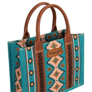 Montana West Wrangler Tote Bag for Women Western Shoulder Purses Boho Aztec Satchel Hobo Handbags WG2203-8120SDTQ