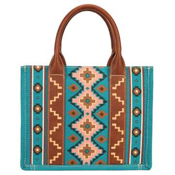 Montana West Wrangler Tote Bag for Women Western Shoulder Purses Boho Aztec Satchel Hobo Handbags WG2203-8120SDTQ