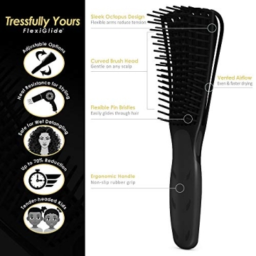 Tressfully Yours FlexiGlide Brush for Effortless Detangling