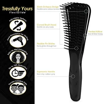 Tressfully Yours FlexiGlide Brush for Effortless Detangling