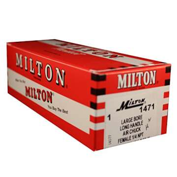 Milton 1471 1/4" FNPT Long Handled Lock On Air Chuck