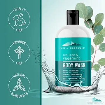 Purely Northwest Tea Tree Body Wash for Odor Relief