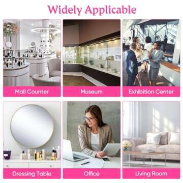 Balacoo Lipstick Display Rack: 24 Compartment Acrylic Gloss Organizer Lipstick Holder Clear Makeup Organizer Case for Lip Gloss Brushes