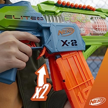Nerf Elite 2.0 Double Punch Motorized Blaster for Kids