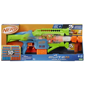 Nerf Elite 2.0 Double Punch Motorized Blaster for Kids