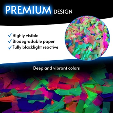 Glow King 20000 Pieces Blacklight Reactive Confetti