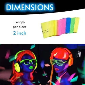 Glow King 20000 Pieces Blacklight Reactive Confetti