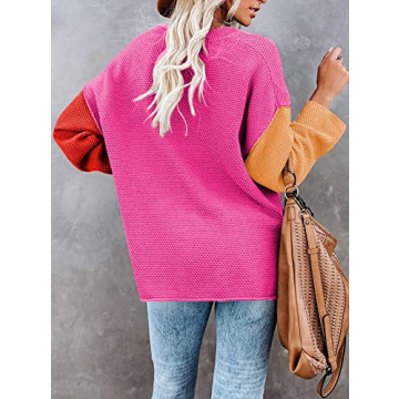 Stylish V Neck Oversized Sweater for Women