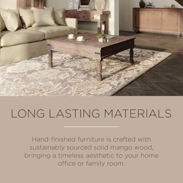 Maven Lane Emin Handmade Coffee Table in Distressed Finish