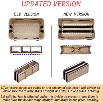 DailyPlus Purse Organizer Insert for Totes - 14 Pockets