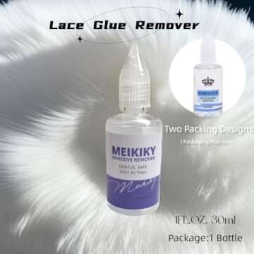 Hair Glue Remover Hair Extensions Remover Tapes In Hair Extension Adhesive and Residue Remover,Skin Friendly Hair Remover (one Bottle)