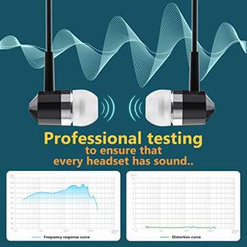 ZXFYE Earbud Headphones Bulk Wired Earphones Mixed Colors 10 Packs Compatible with iPhone Smartphone Computer Laptop MP3 School Classroom