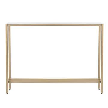 SEI Furniture Southern Enterprises Darrin Narrow Console Table, 36" W, Metallic gold, AMZ7929MC