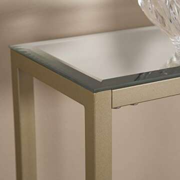 SEI Furniture Southern Enterprises Darrin Narrow Console Table, 36" W, Metallic gold, AMZ7929MC