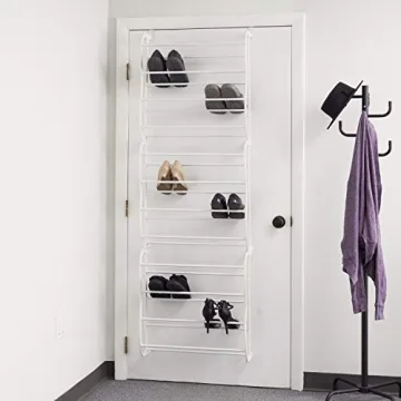 Home Basics Metal Over The Door Shoe Organizer - 36 Pairs