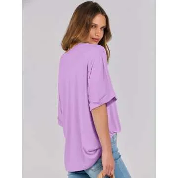Oversized T-Shirt For Women - ANRABESS Summer Casual Tee