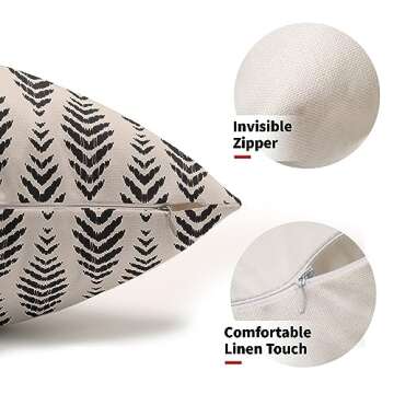 Stylish Boho Lumbar Pillow Covers Set of 2 Decorative