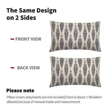 Stylish Boho Lumbar Pillow Covers Set of 2 Decorative