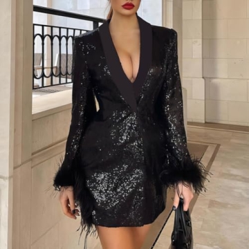 Cololura Sexy Sequin Midi Dress for Glam Nights