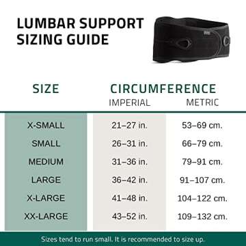 Aspen Lumbar Support Back Brace, Patented Pulley System with Targeted Compression, Pain Relief for Men & Women, Large, 36"-42"