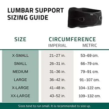 Aspen Lumbar Support Back Brace, Patented Pulley System with Targeted Compression, Pain Relief for Men & Women, Large, 36"-42"
