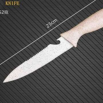 Neal LINK pink knife set with block-knife set pink kitchen accessories-knives set for Kitchen Peeler