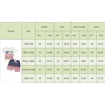 Afunbaby Baby Boy Girl 4th Of July Outfit Toddler USA Short Sleeve T Shirts Stars Stripes Shorts Fourth Of July Clothes (E-American dude, 18-24 Months)