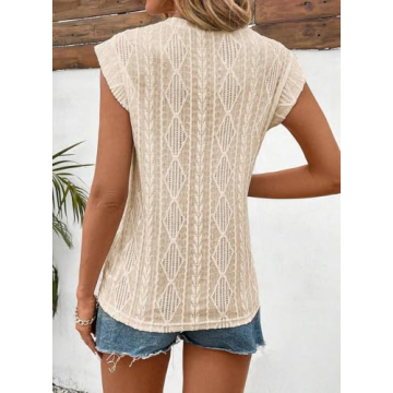 SHEWIN Women's Trendy Summer Tops Lightweight & Stylish