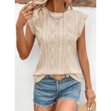 SHEWIN Women's Trendy Summer Tops Lightweight & Stylish